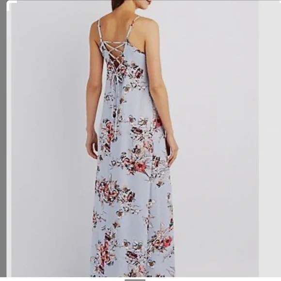 chinese dress ladies Charlotte Eyelet Maxi Dress XL / Blue main image 1